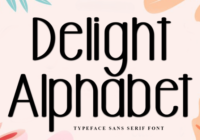 Delight Alphabet Font - Featured Image