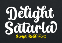 Delight Satarla Font - Featured Image