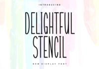 Delightful Stencil Font - Featured Image