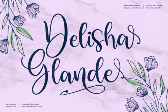Delisha Glande Font - Featured Image