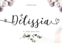 Delissia Script Font - Featured Image