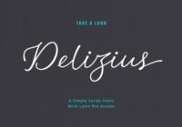 Delizius Latin Pro Font - Featured Image