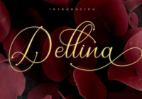 Dellina Script Font - Featured Image