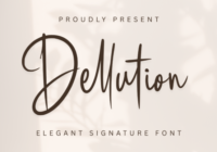 Dellution Font - Featured Image