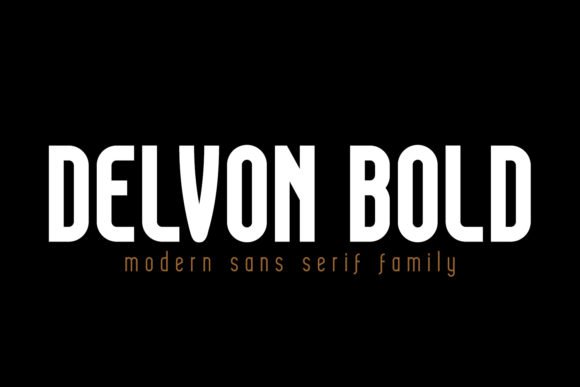 Delvon Bold Font - Featured Image