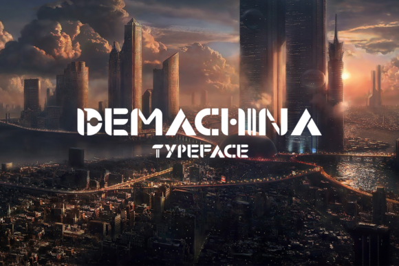 Demachina Font - Featured Image