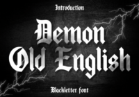 Demon Old English Font - Featured Image