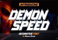 Demon Speed Font - Featured Image
