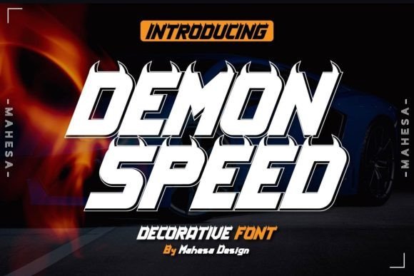 Demon Speed Font - Featured Image