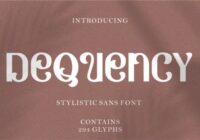 Dequency Font - Featured Image