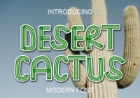 Desert Cactus Font - Featured Image
