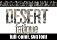 Desert Fatigue Font - Featured Image