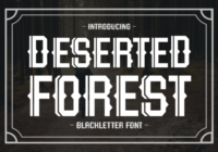 Deserted Forest Font - Featured Image