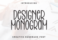 Designer Monogram Font - Featured Image