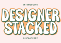 Designer Stacked Font - Featured Image