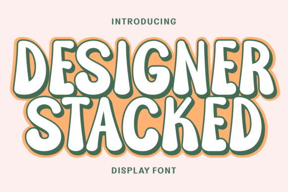 Designer Stacked Font - Featured Image