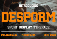 Desporm Font - Featured Image