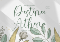 Destinee Athena Font - Featured Image