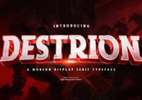 Destrion Font - Featured Image