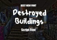 Destroyed Buildings Font - Featured Image