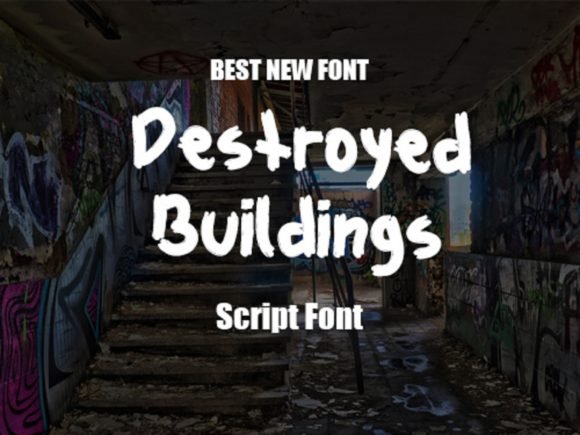 Destroyed Buildings Font - Featured Image