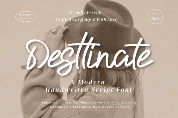 Desttinate Font - Featured Image