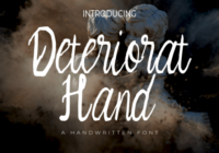 Deteriorat Hand Font - Featured Image