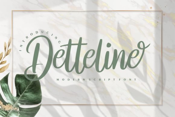 Detteline Font - Featured Image