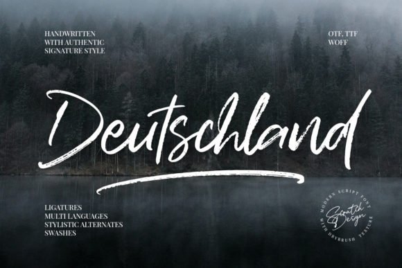 Deutchsland Signature Font - Featured Image
