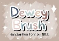 Dewey Brush Font - Featured Image
