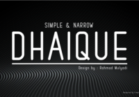 Dhaique Font - Featured Image