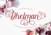 Dhelman Script Font - Featured Image