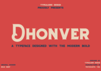 Dhonver Font - Featured Image