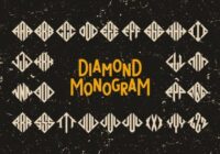 Diamond Monogram Font - Featured Image