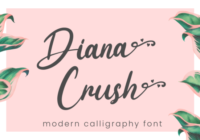 Diana Crush Font - Featured Image