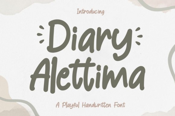Diary Alettima Font - Featured Image