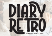 Diary Retro Font - Featured Image