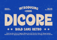 Dicore Font - Featured Image