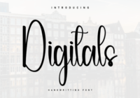 Digitals Font - Featured Image