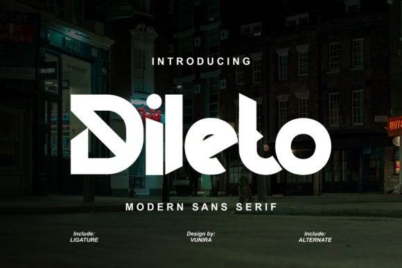 Dileto Font - Featured Image