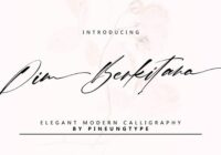 Dim Berkitana Font - Featured Image
