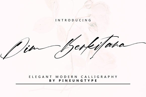 Dim Berkitana Font - Featured Image