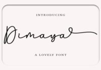 Dimaya Font - Featured Image