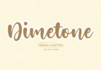 Dimetone Font - Featured Image