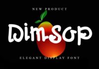 Dimsop Font - Featured Image