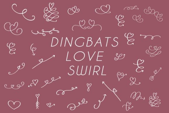 Dingbats Love Swirl Font - Featured Image
