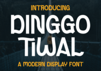 Dinggo Tiwal Font - Featured Image
