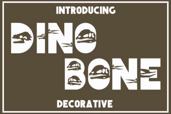 Dino Bone Font - Featured Image