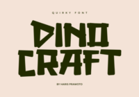 Dino Craft Font - Featured Image