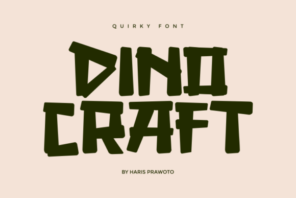 Dino Craft Font - Featured Image